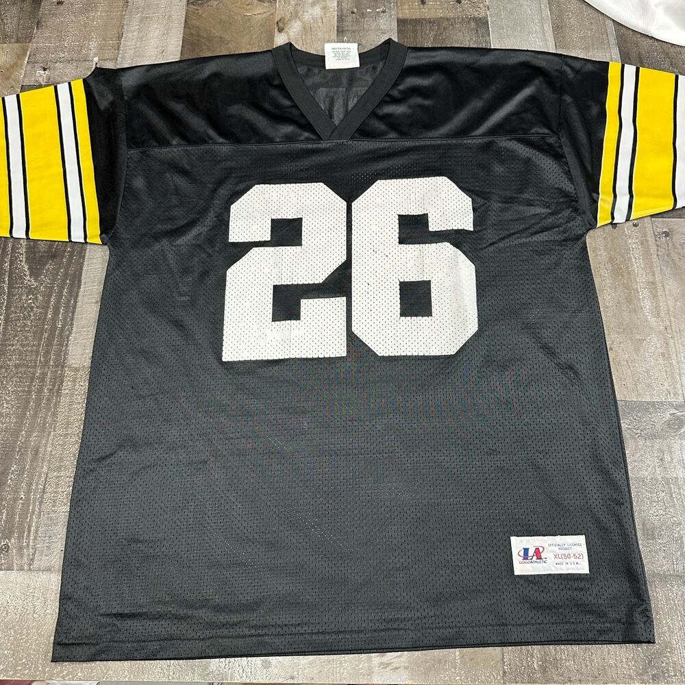 Vintage Logo 7 Pittsburgh Steelers‎ T Shirt Rod Woodson Mens XL Single Stitch